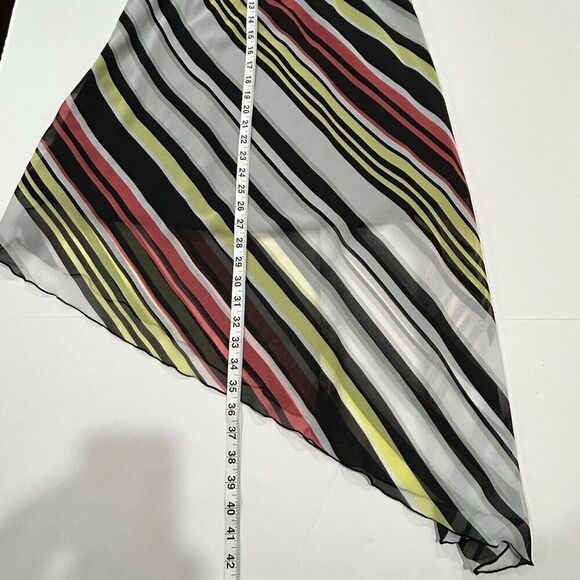 Studio Y Multi Colored Strapless Stripped Dress Size Large - Picture 4 of 6